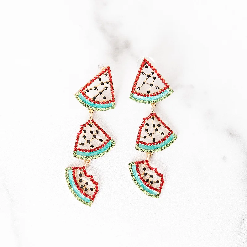 Thick tier earrings-One in a Melon Earrings