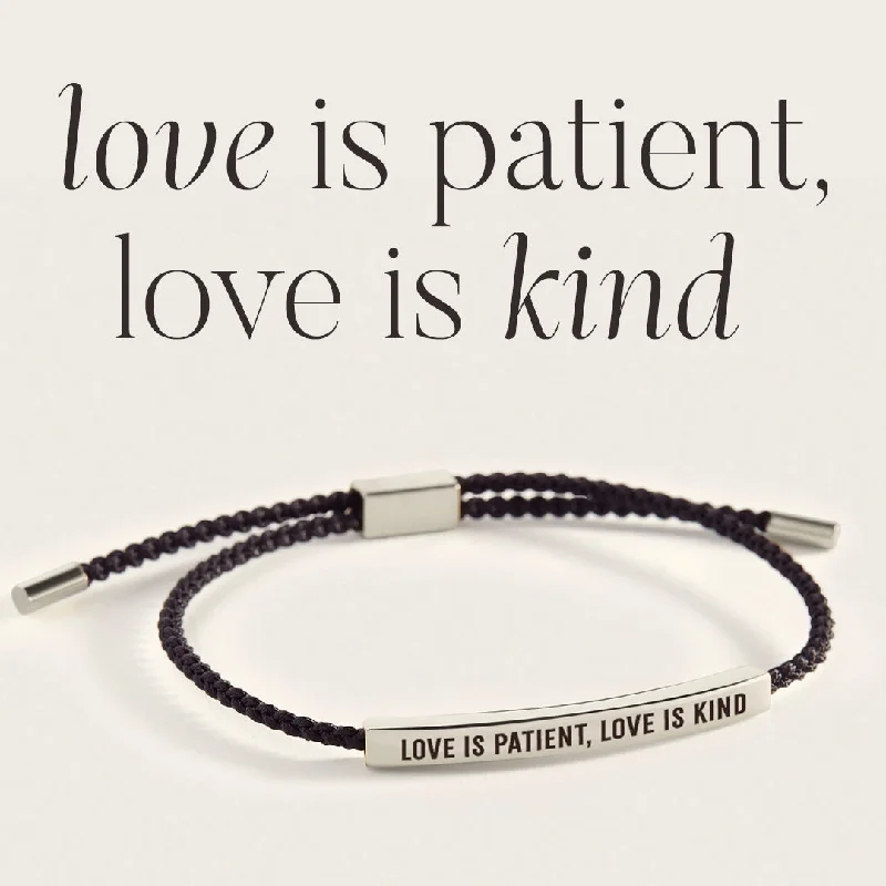 Tiny wing bangles-Love Is Patient, Love Is Kind Inspire Bracelet