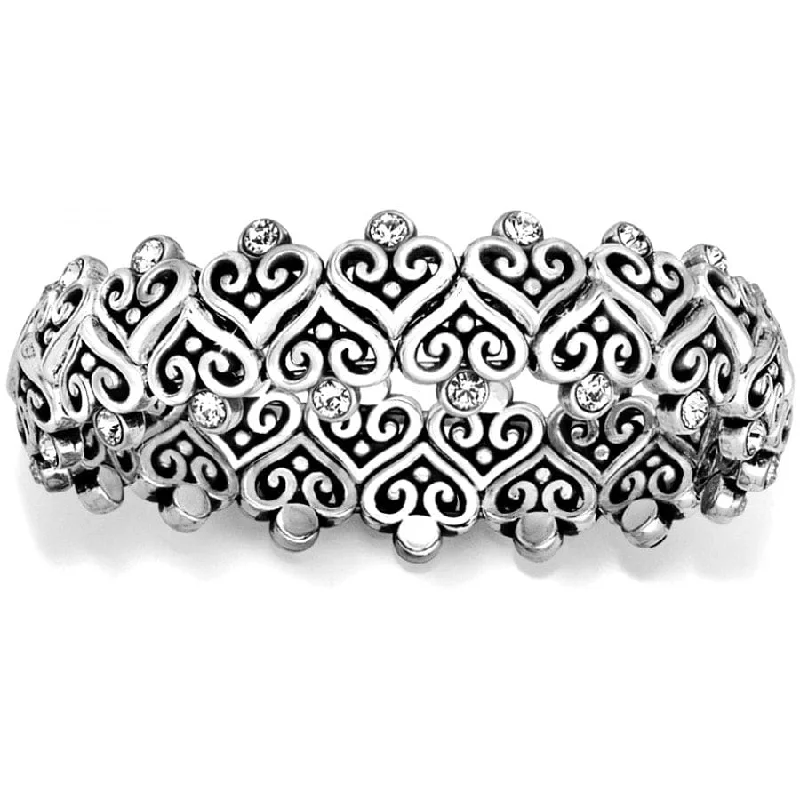 Mystic eye bangles-Alcazar Heart Stretch Bracelet