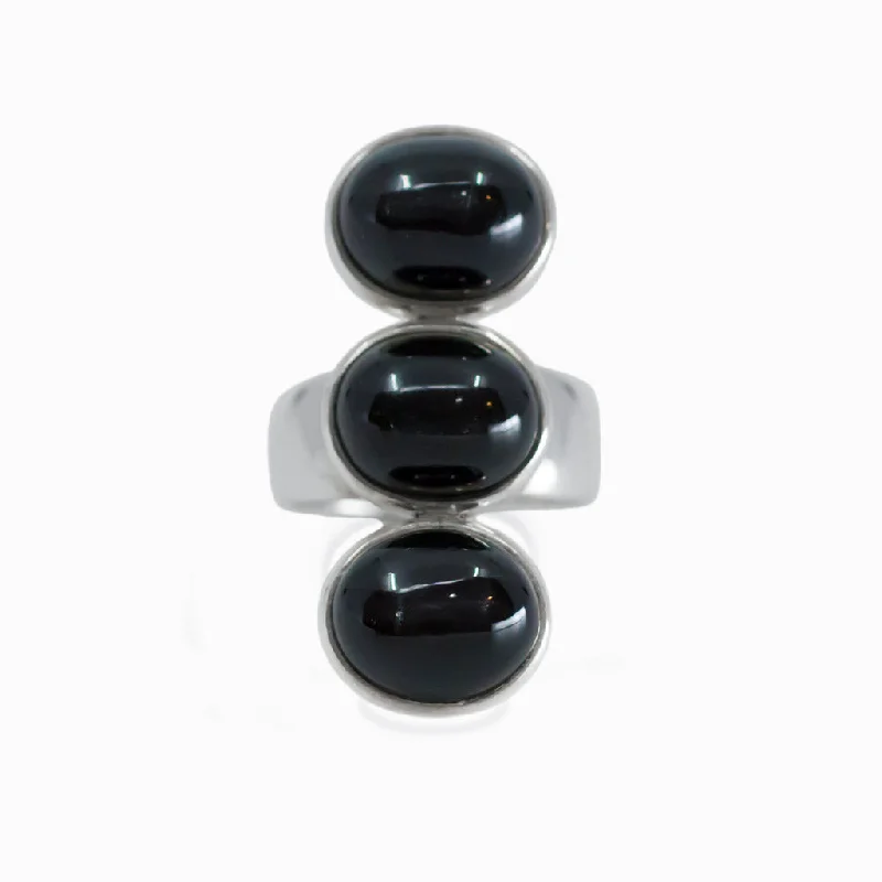 Black Star Diopside Ring