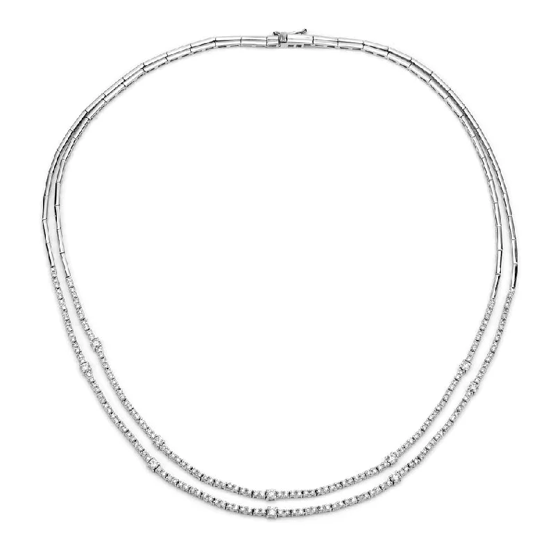 Coiled cord necklaces-Auriya 14k Gold 2 3/5ctw Diamond Opera Necklace (H-I, SI1-SI2)