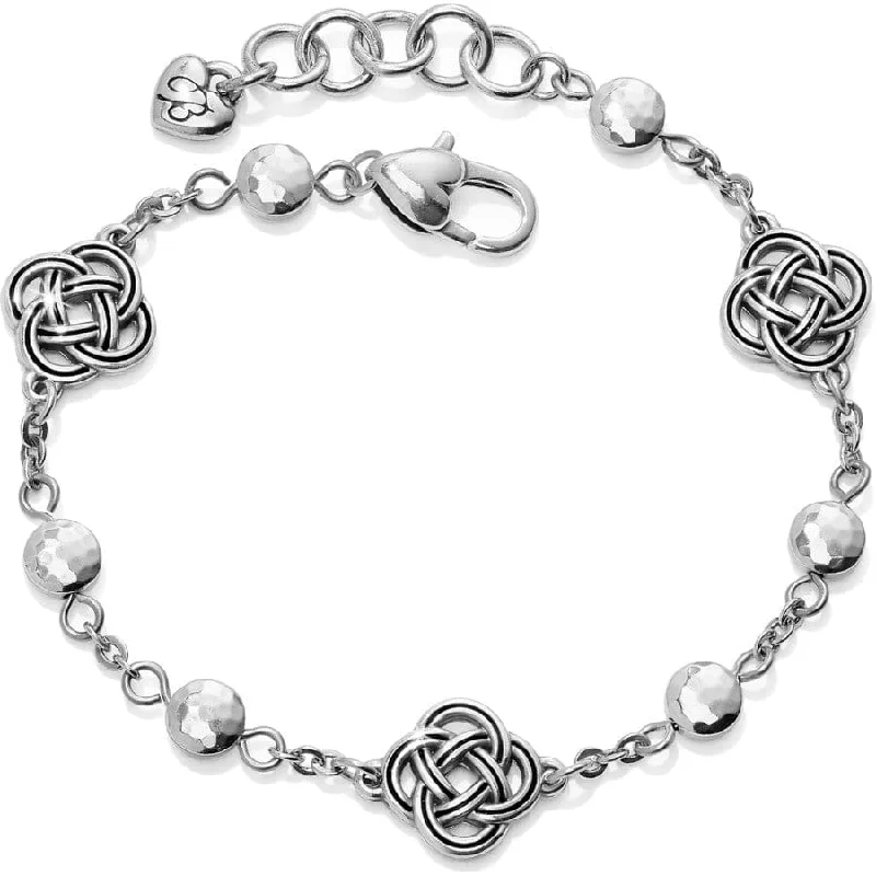 Baroque pearl bangles-Interlok Petite Station Bracelet