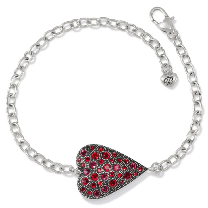 Oval shape bangles-Glisten Heart Bracelet