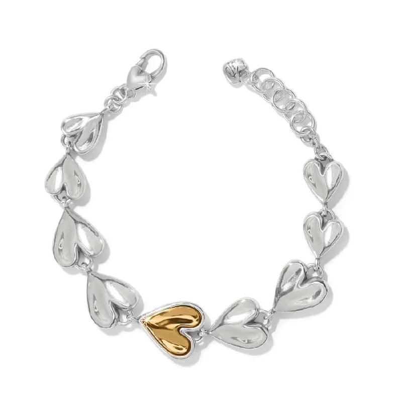 Java tile bangles-Cascade Heart Bracelet