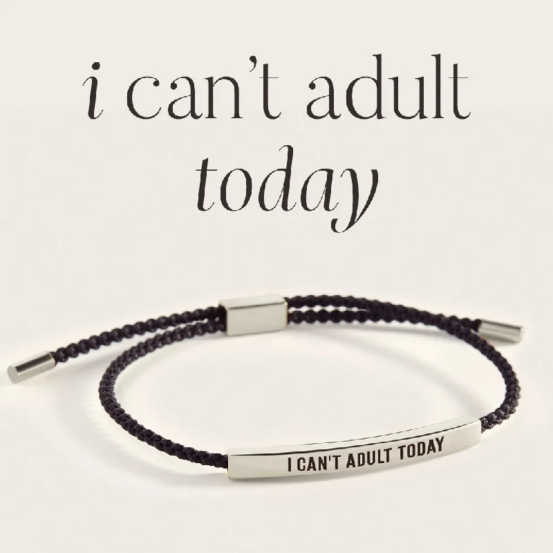 Wide geometric bangles-I Can't Adult Today Inspire Bracelet