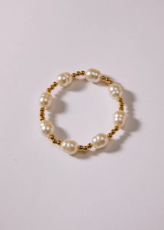 Oval gem bangles-Nugget Bracelet