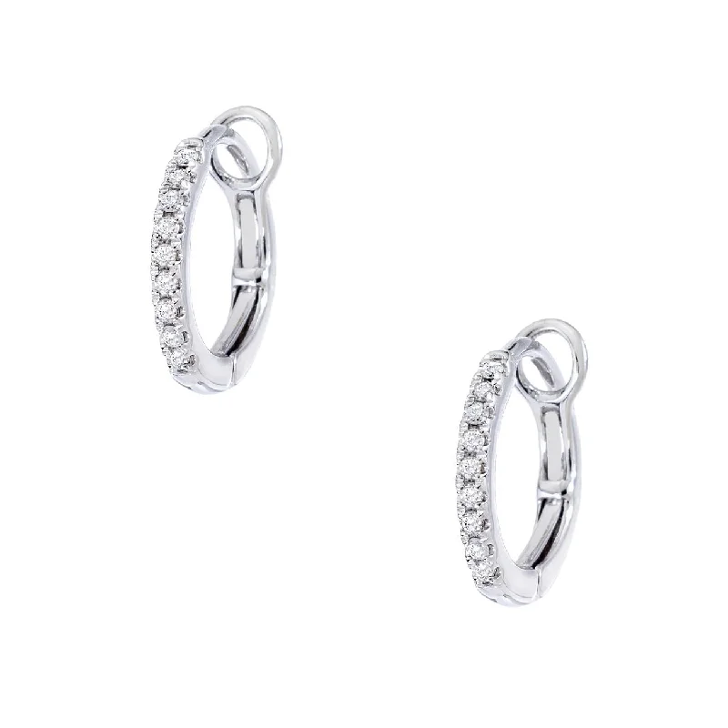 Smooth drop earrings-Kristina Huggies