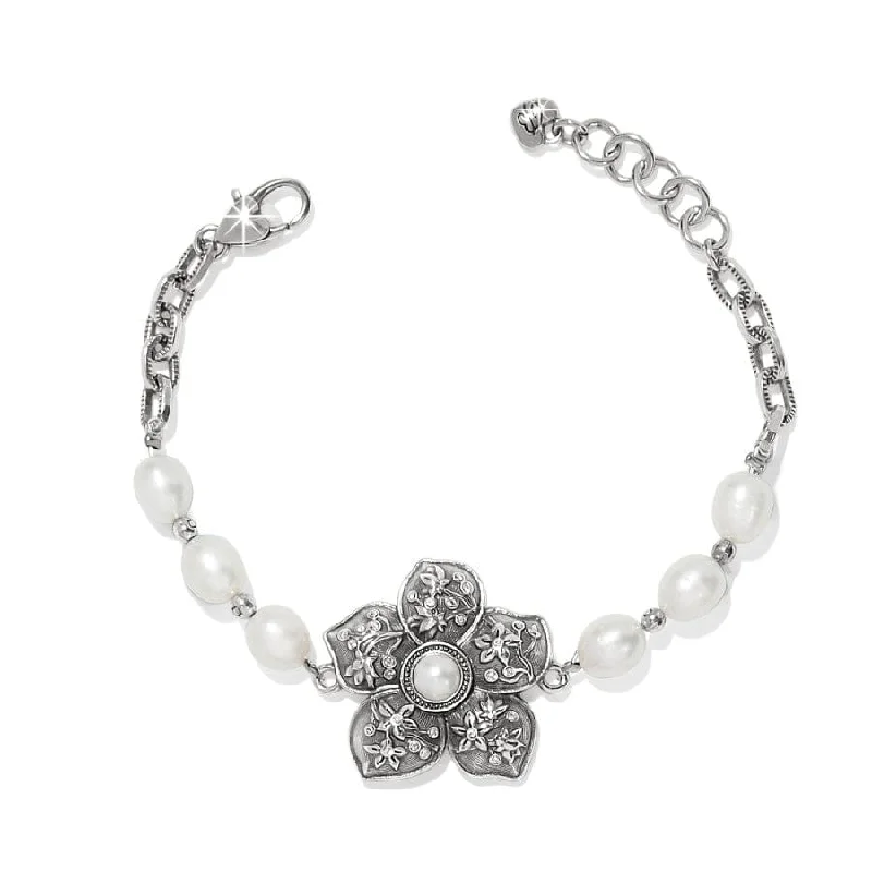 Oval gem bangles-Kyoto In Bloom Pearl Bracelet