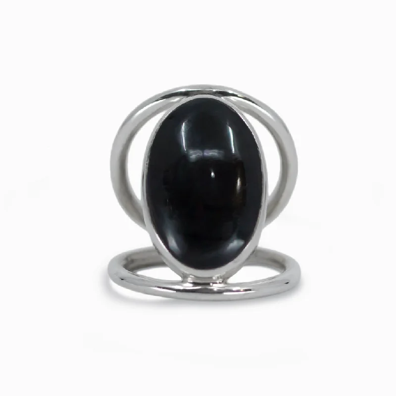 Black Obsidian Ring