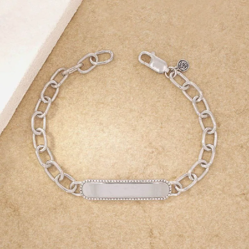 Secure clasp bangles-Sterling Silver & Alt. Metal Bracelet