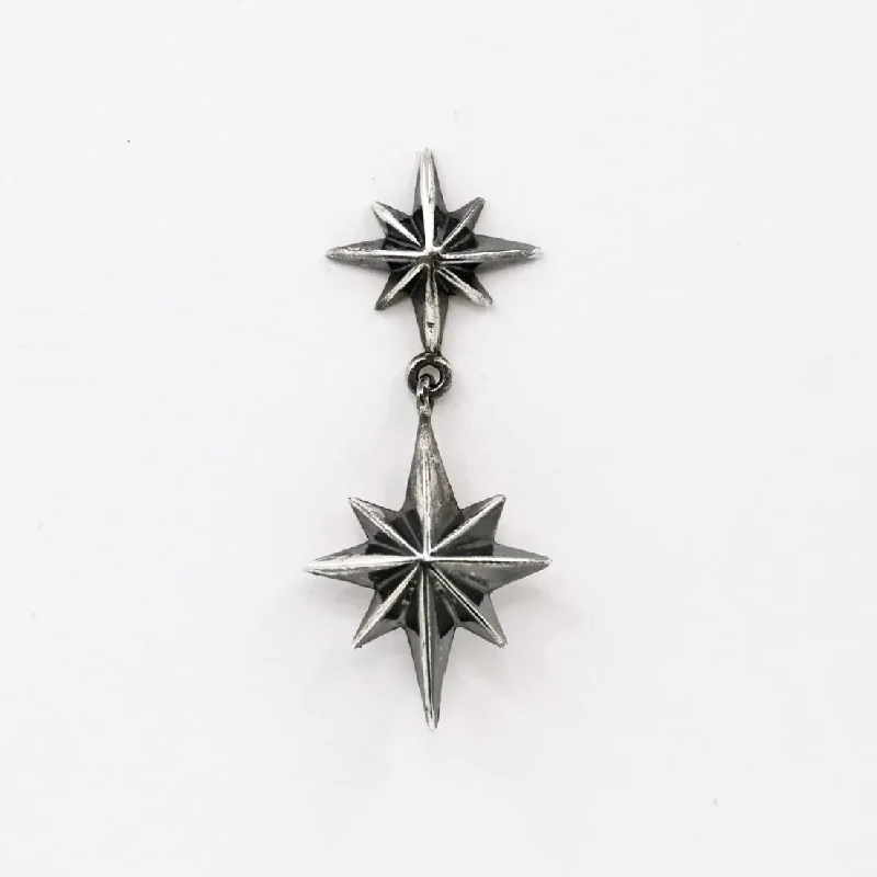 Flat knot earrings-Castor & Pollux earring