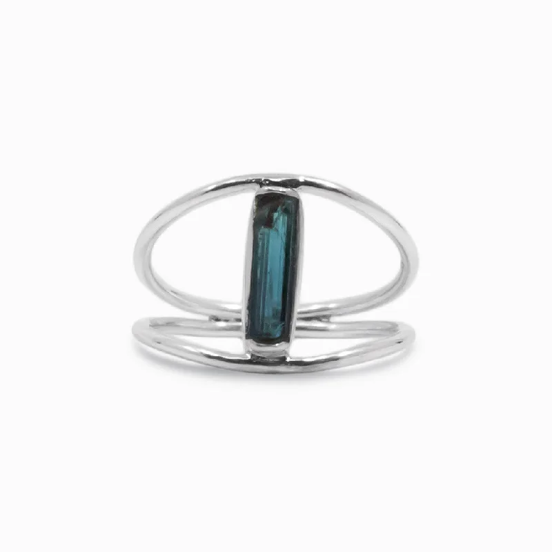 Blue Tourmaline Ring