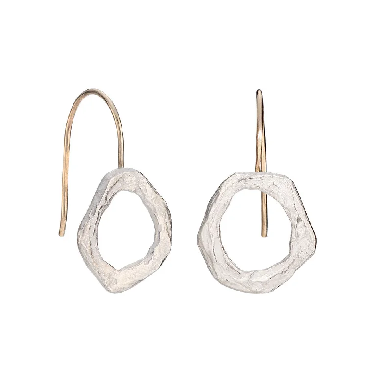 Cotton cord earrings-Tolvan Drops