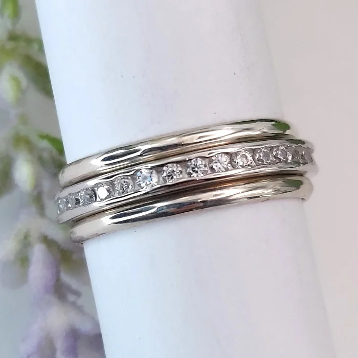 Eternity style engagement rings-Dazzler & Bands (Limited)