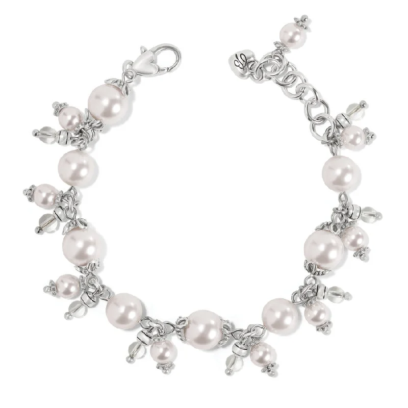 Polished bead bangles-Pearl-icious Bracelet