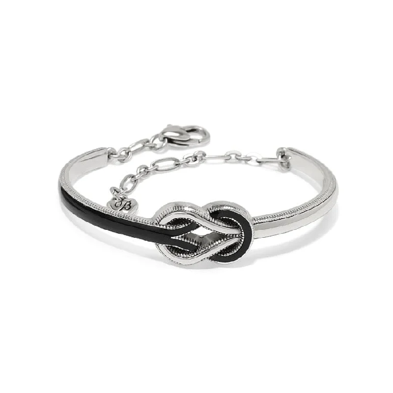 Glossy cuff bangles-Interlok Harmony Bar Bracelet