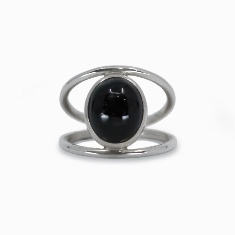 Black Star Diopside Ring