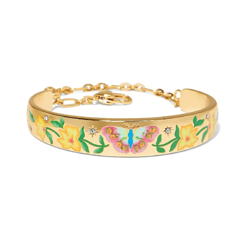 Wide geometric bangles-Reverie Butterfly Bar Bracelet