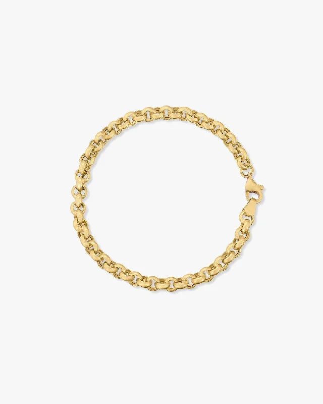 Subtle accent bangles-Rolo Bracelet