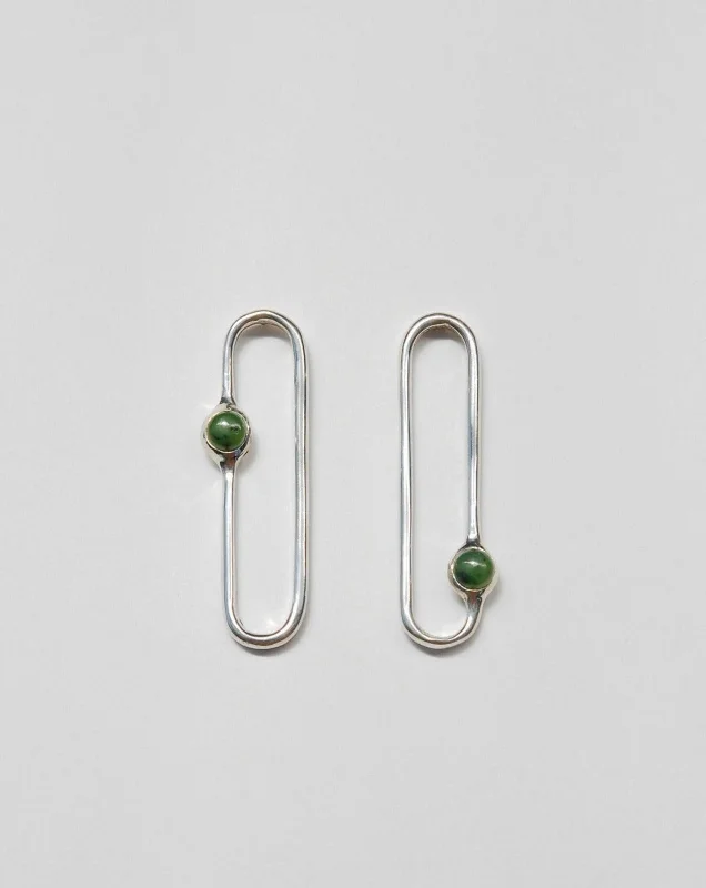 Radiant pearl earrings-Amparo Earrings in Jade