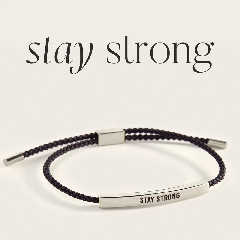 Dove motif bangles-Stay Strong Inspire Bracelet