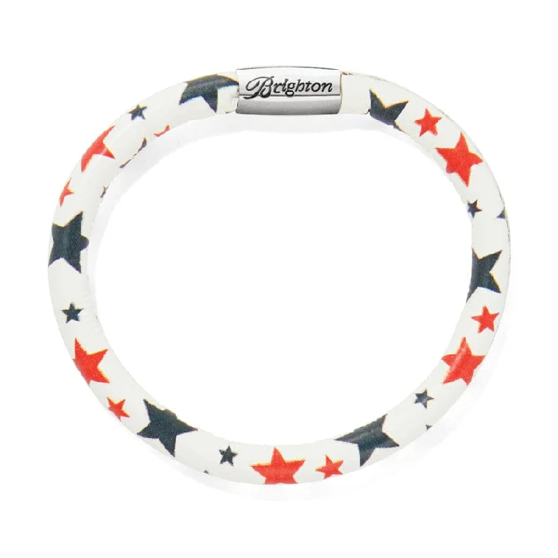 Spinel stone bangles-Star Spangled Woodstock Bracelet