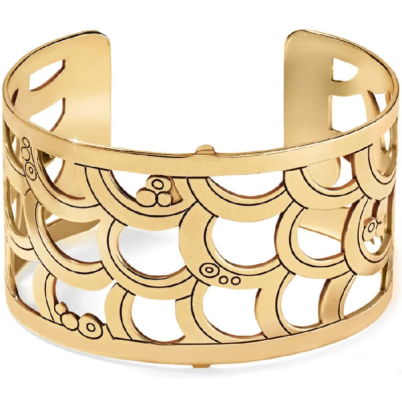 Light wood bangles-Christo Tokyo Wide Cuff Bracelet